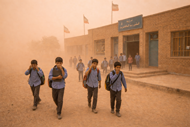 تعطیلی مدارس شیفت عصر منطقه سیستان به دلیل گرد و غبار