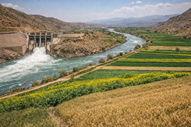افزایش عملکرد گندم از ۸۰۰ به ۳۰۰۰ کیلو با تأمین آب در اندیمشک