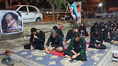 برگزاری مراسم شب‌قدر در مزار شهدای دانش‌آموز میناب+عکس