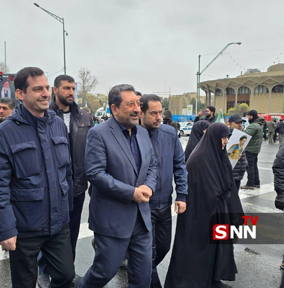 حضور وزیر صنعت، معدن و تجارت، همزمان با شروع راهپیمایی روز قدس