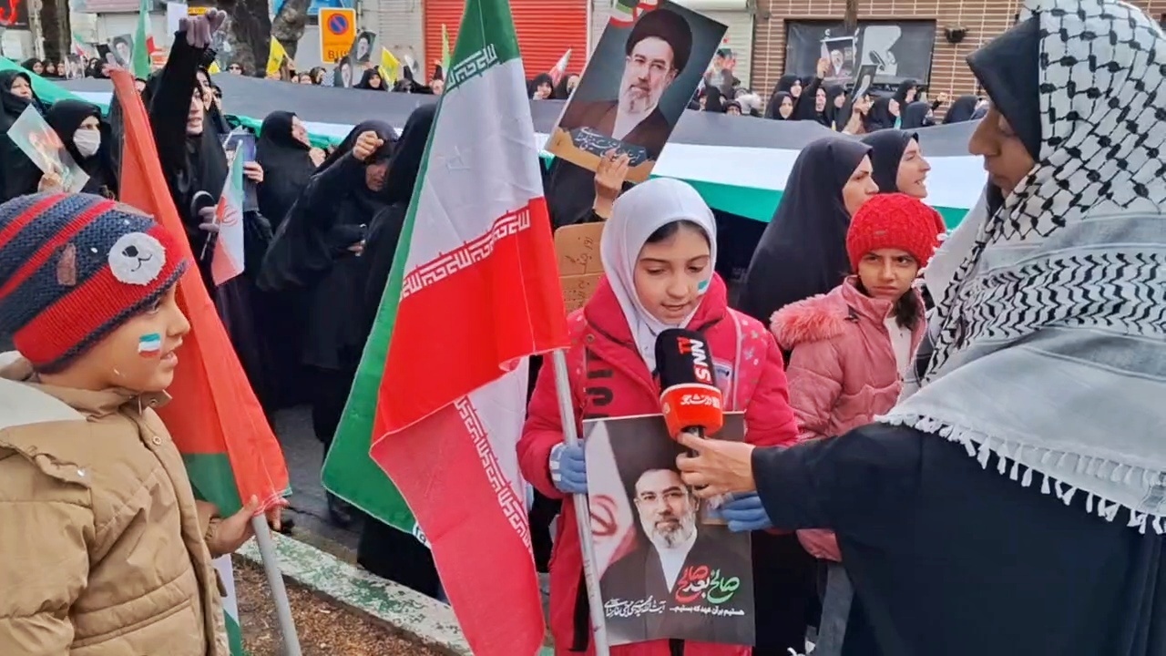 حضور کودکان شهرکردی در راهپیمایی روز قدس به یاد فرشته&zwnj;های میناب +فیلم