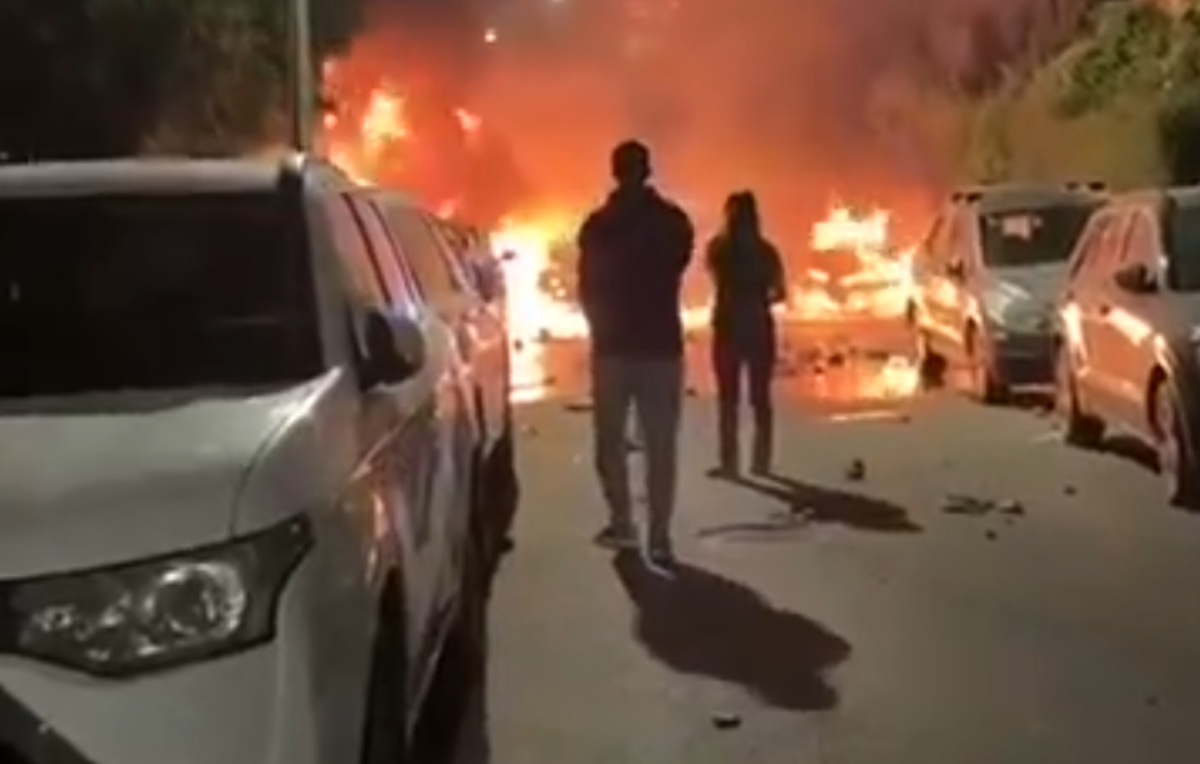 تل آویو در آتش و دود