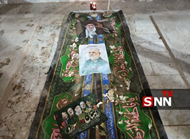 شهید پاکپور پس از ۴۳ سال در کنار برادر شهیدش آرام گرفت / مزار فرمانده کل شهید سپاه در دهسد خنداب زیارتگاه عاشقان شد