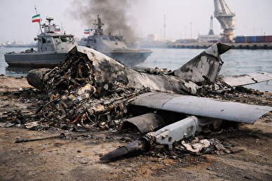 انهدام پهپاد پیشرفته MQ-9 آمریکایی در بندرعباس+فیلم