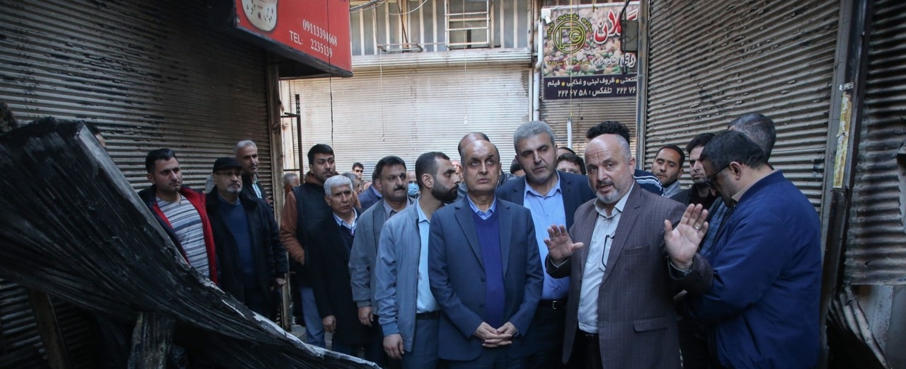 استاندار گیلان: دولت تا بازسازی بازار رشت در کنار بازاریان است