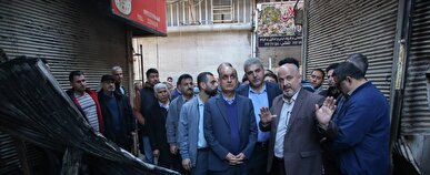 استاندار گیلان: دولت تا بازسازی بازار رشت در کنار بازاریان است