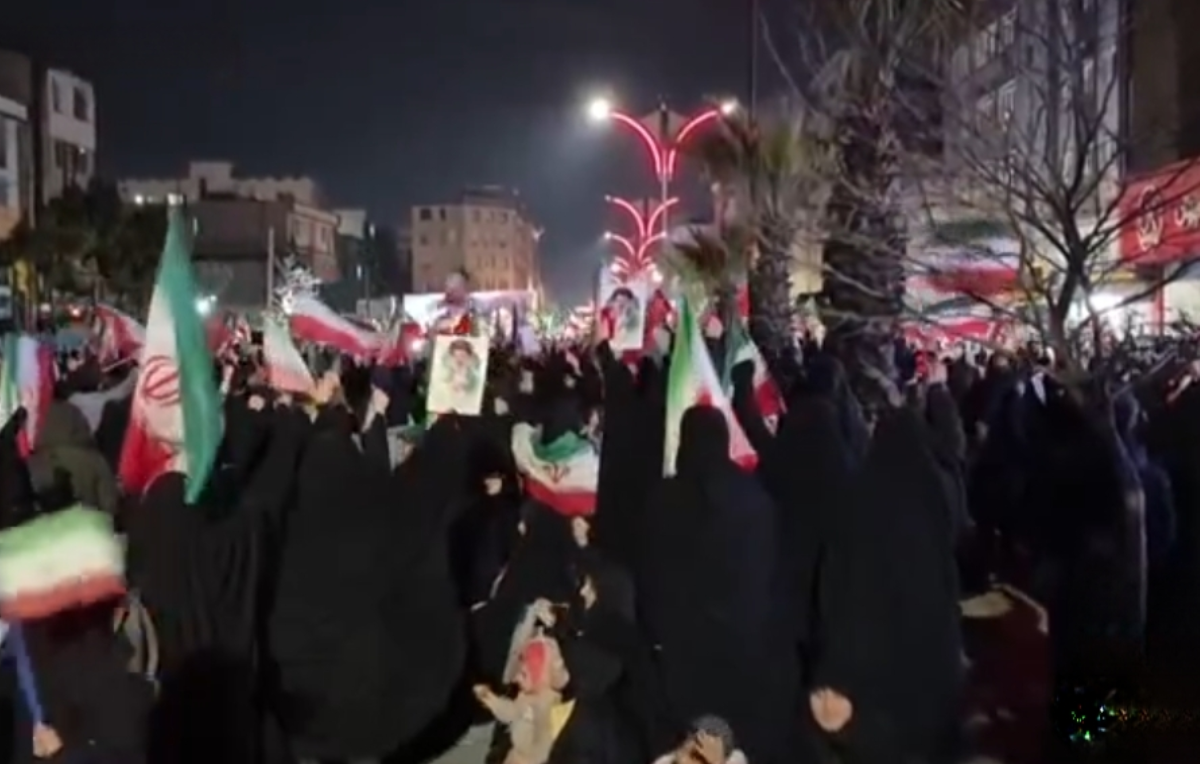 تجمع پرشور امشب مردم تهرانسر