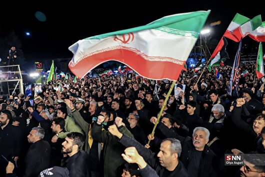 پیکر شهید جنگ رمضان  مهمان چهاردهمین شب خروش ضداستکباری مردم گرگان+فیلم