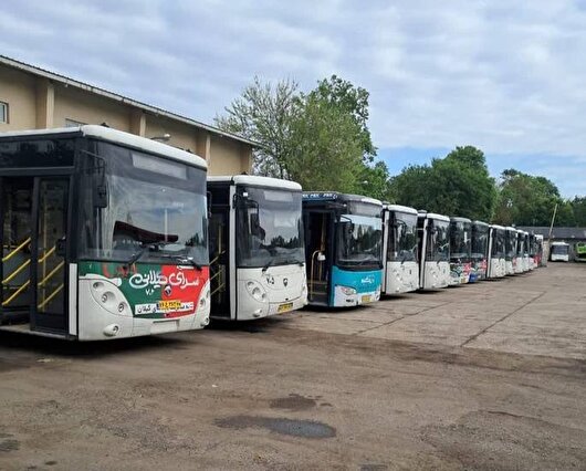 خدمات حمل‌ونقل عمومی رشت تا ۱۵ فروردین رایگان شد
