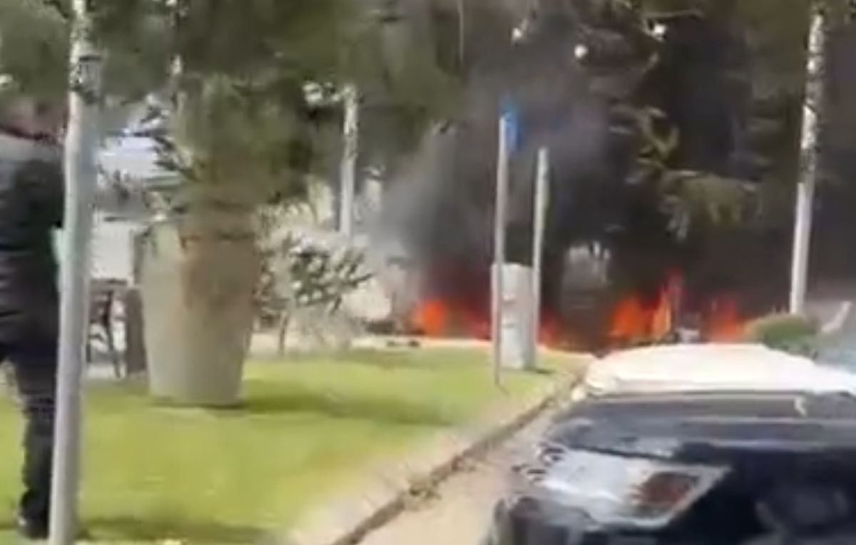 آتش سوزی در سرزمین&zwnj;های اشغالی بر اثر اصابت موشک ایرانی