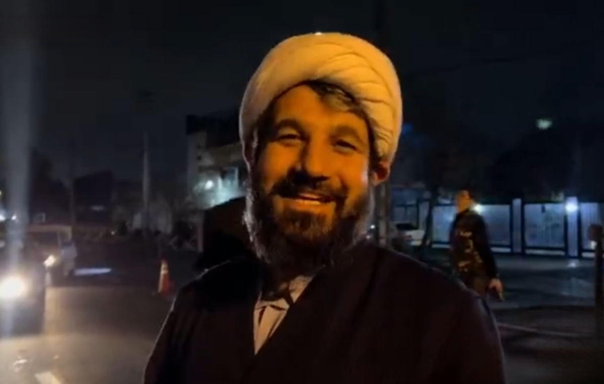 حضور شیخ اسماعیل رمضانی در ایست بازرسی