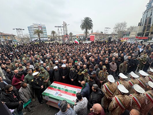 دو شهید جنگ رمضان در گرگان تشییع شدند