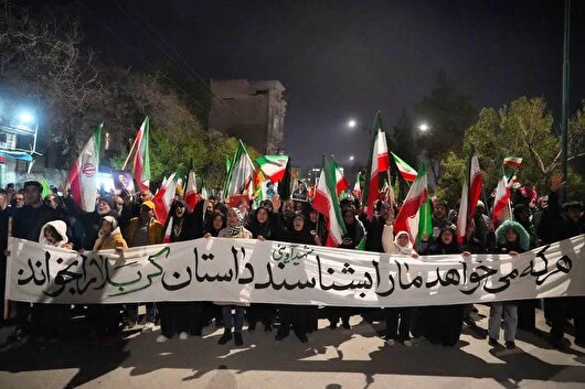 ببینید| کرمانشاه خسته نمی‌شود/اجتماع مردمی ادامه دارد