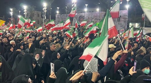 نوای «حیدر حیدر» و شعار «مرگ بر آمریکا» در هفدهمین شب از حضور حماسی مردم رشت+فیلم