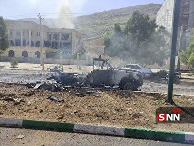 حملۀ رژیم صهیونیستی و آمریکا به آمبولانس هلال احمر در شهرستان لار + فیلم