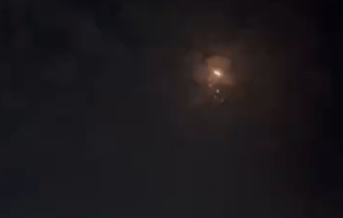 موشک‌باران امشب در آسمان اراضی اشغالی