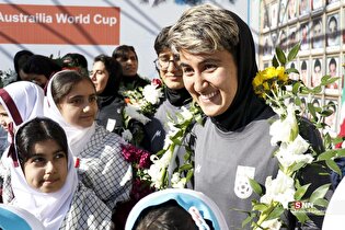 استقبال از تیم ملی فوتبال بانوان کشور در تبریز