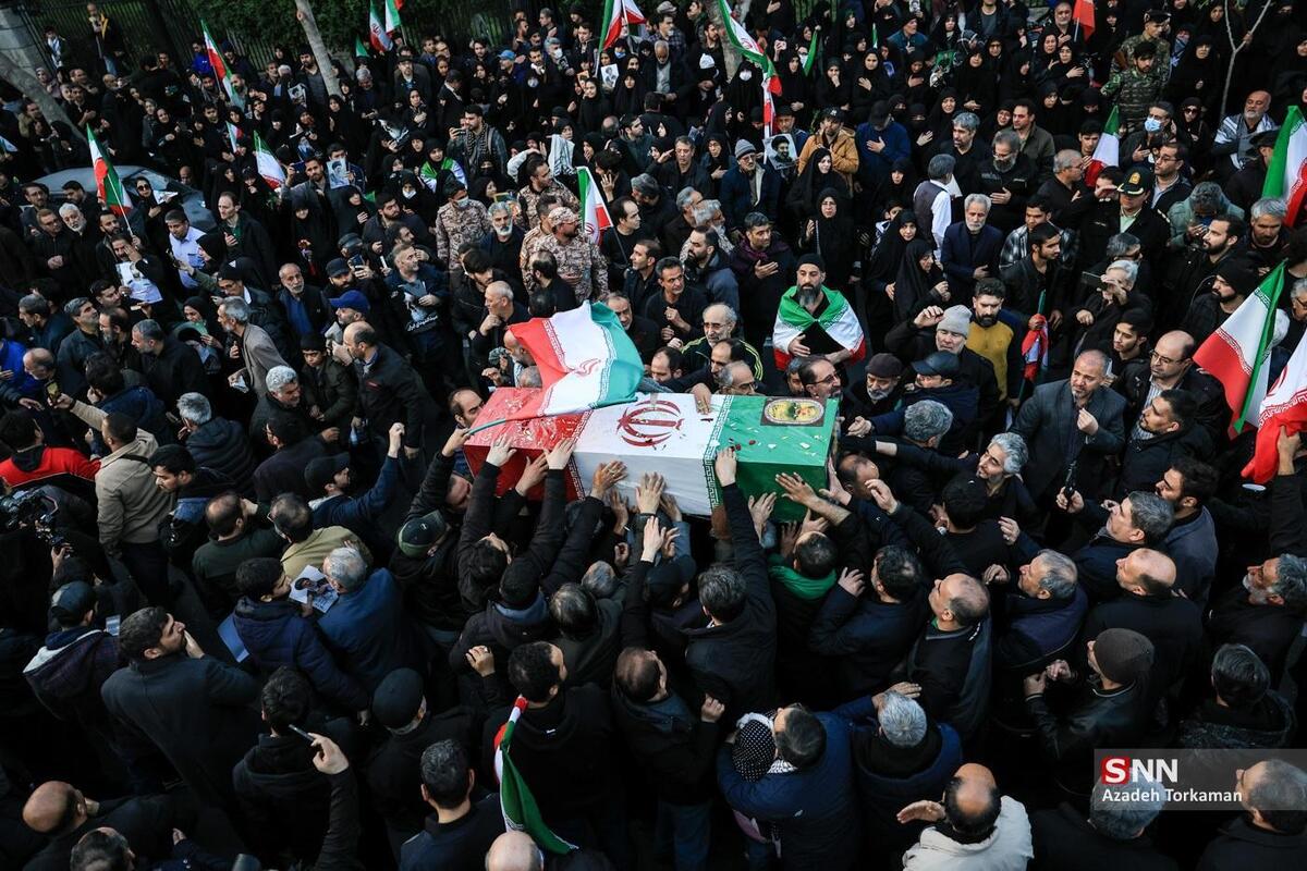 گزارش خبرنگار SNNTV از مراسم تشییع پیکر سرلشکر سلیمانی + فیلم