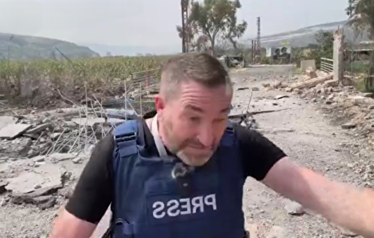 دشمن وحشی صهیونیستی به خبرنگار انگلیسی هم رحم نکرد!