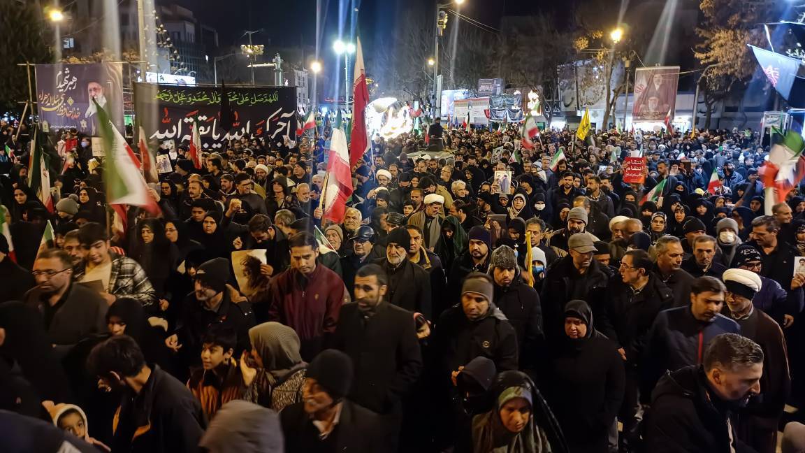 راهپیمایی باشکوه بجنوردیها تنها ۳ ساعت پس از سال تحویل + فیلم