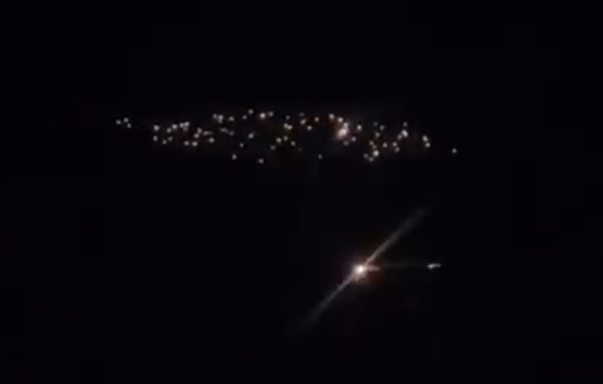 ستاره باران آسمان سرزمین&zwnj;های اشغالی توسط موشک&zwnj;های ایرانی