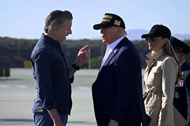 نیوسام: چهره واقعی ترامپ آشکار شده؛ او یک فریبکار است! + فیلم