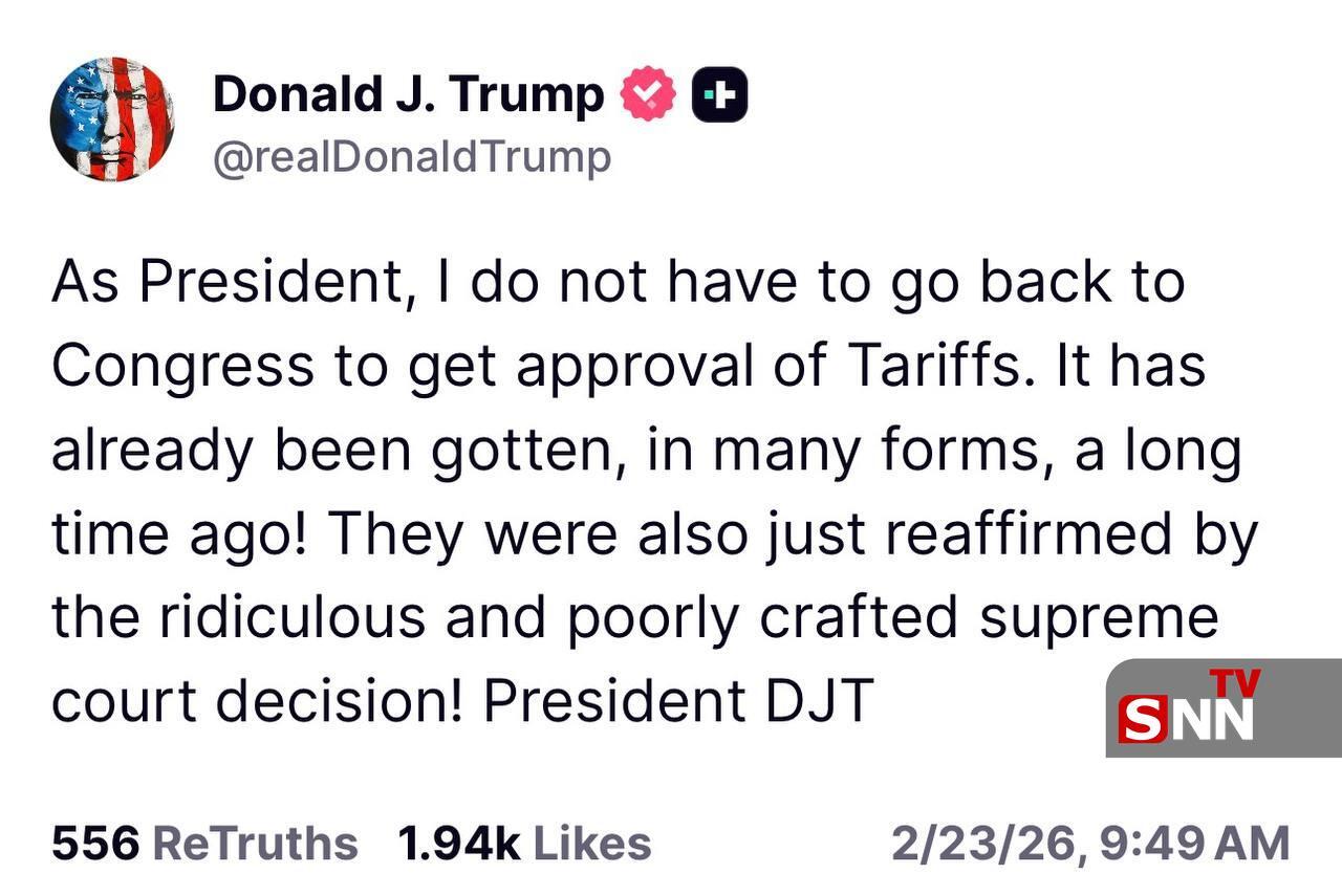 ادعای ترامپ: برای اعمال تعرفهها نیازی به بازگشت به کنگره ندارم + عکس ادعای ترامپ: برای اعمال تعرفهها نیازی به بازگشت به کنگره ندارم + عکس