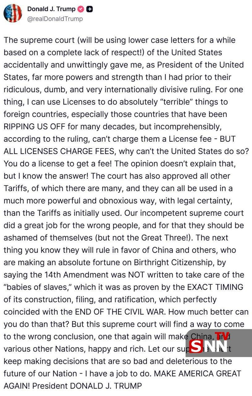 ترامپ: رأی دیوان عالی اختیاراتم را افزایش داد + عکس