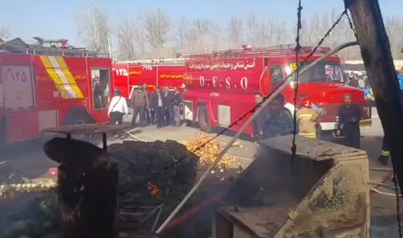 سقوط یک فروند بالگرد در درچه اصفهان+عکس