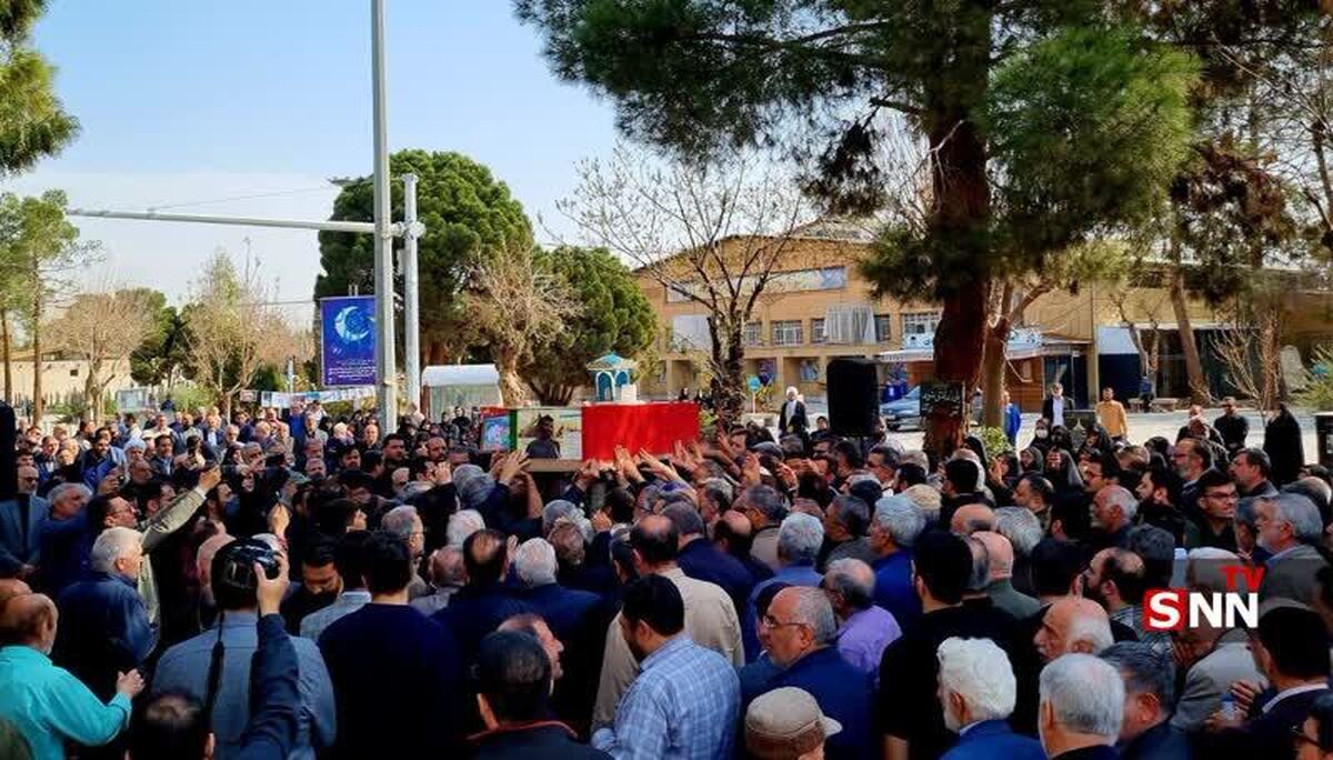 مراسم تشییع مادر جاویدالاثر احمد متوسلیان در بهشت زهرا (س) تهران برگزار شد + فیلم