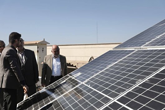 بهره برداری از نیروگاه خورشیدی ۶۰ کیلوواتی در استانداری خوزستان