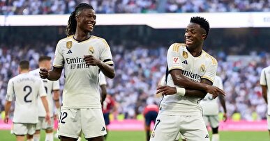 فیلم گل رئال مادرید به بنفیکا توسط وینیسیوس جونیور و تکرار رقص جنجالی