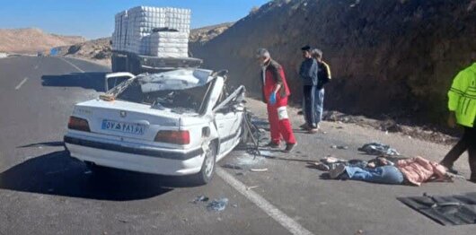 تصادف مرگبار در محور اصفهان-نطنز؛ برخورد پژو پارس با تریلی ۶ قربانی گرفت