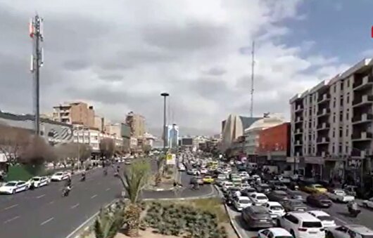 وضعیت عبور و مرور آرام در پایتخت پس از تجاوز آمریکایی صهیونی