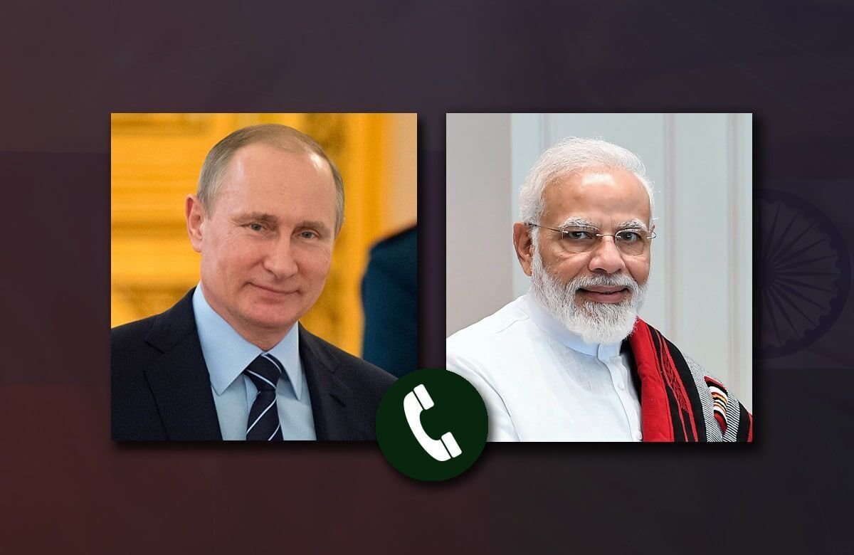 گفتگوی تلفنی پوتین با مودی