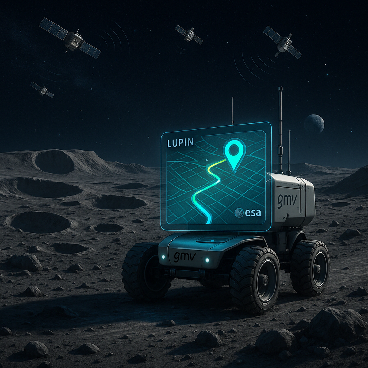 آیا آنتندهی GPS به ماه میرسد؟ پروژه شرکت اسپانیایی برای تردد روی سطح ماه با ویز و گوگل مپ!