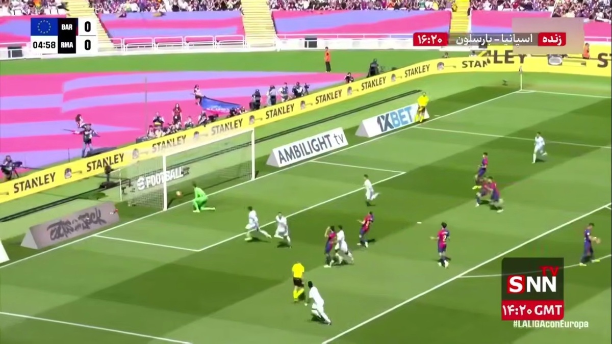 گل اول رئال مادرید به بارسلونا توسط امباپه