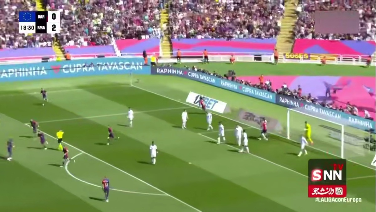 گل اول بارسلونا به رئال مادرید