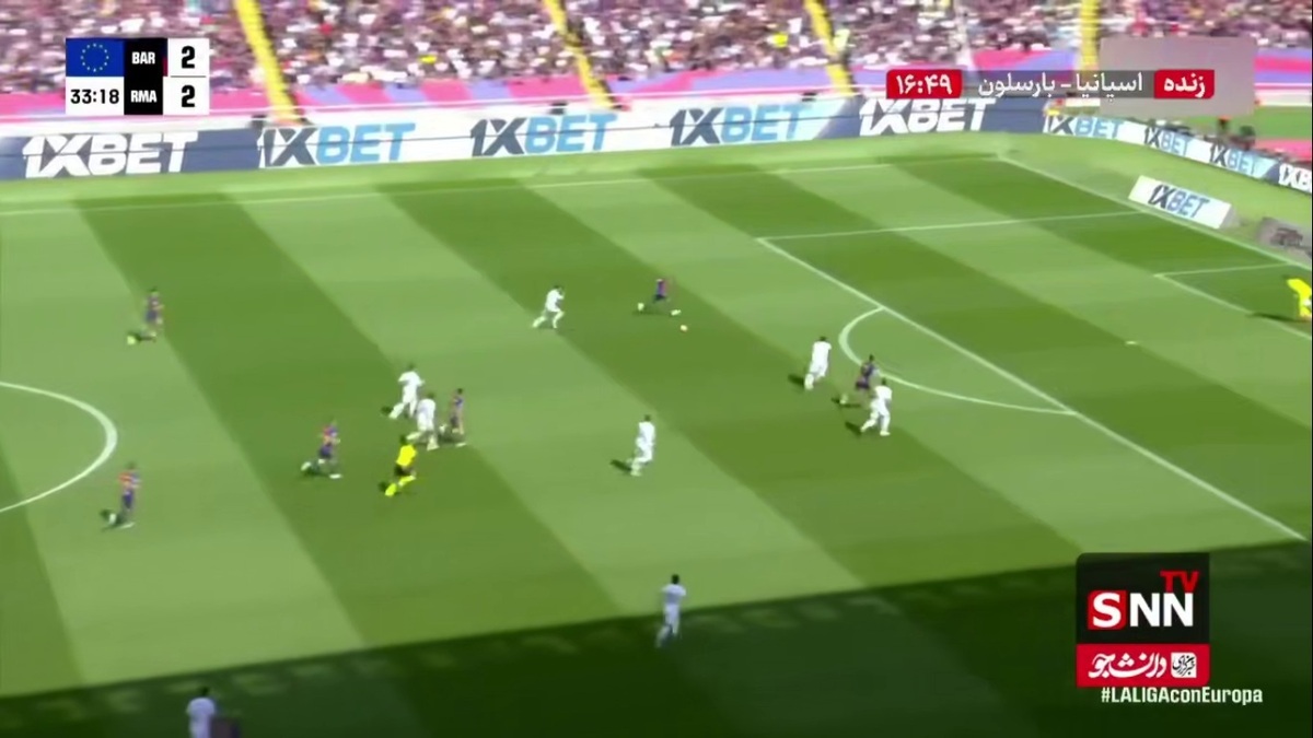 کامبک در دقیقه 34 / گل سوم بارسلونا به رئال مادرید توسط رافینیا