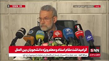 لاریحانی:  اینکه می‌گویند مقاومت را از بین بردند برای ابتهاج خاطر تصنعی‌شان منعی ندارد بگویند؛ ما خیلی حسادت نمی‌کنیم!