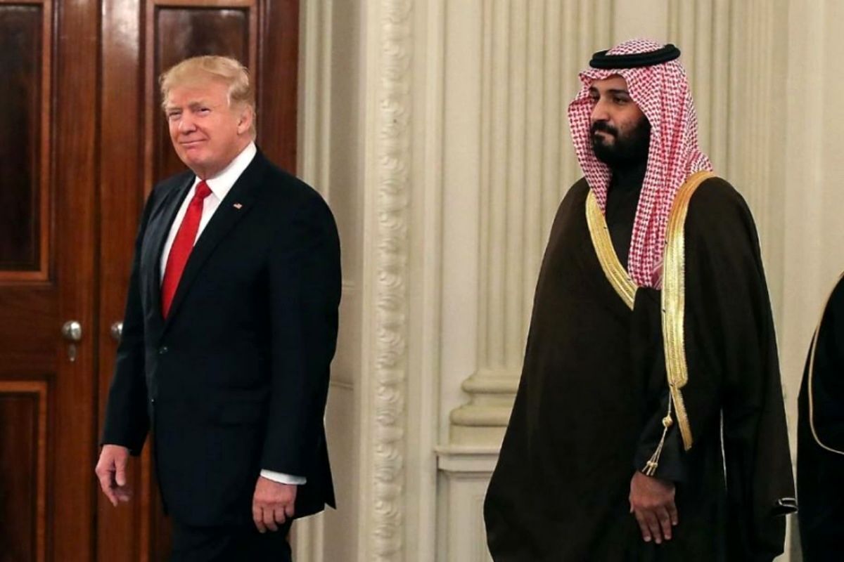 پایان گفتوگوهای اولیه ترامپ و بن سلمان + فیلم