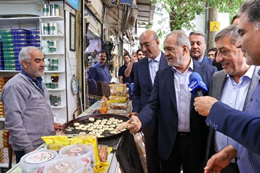 حضور سرزده رئیس جمهور در بازار کرمانشاه+فیلم