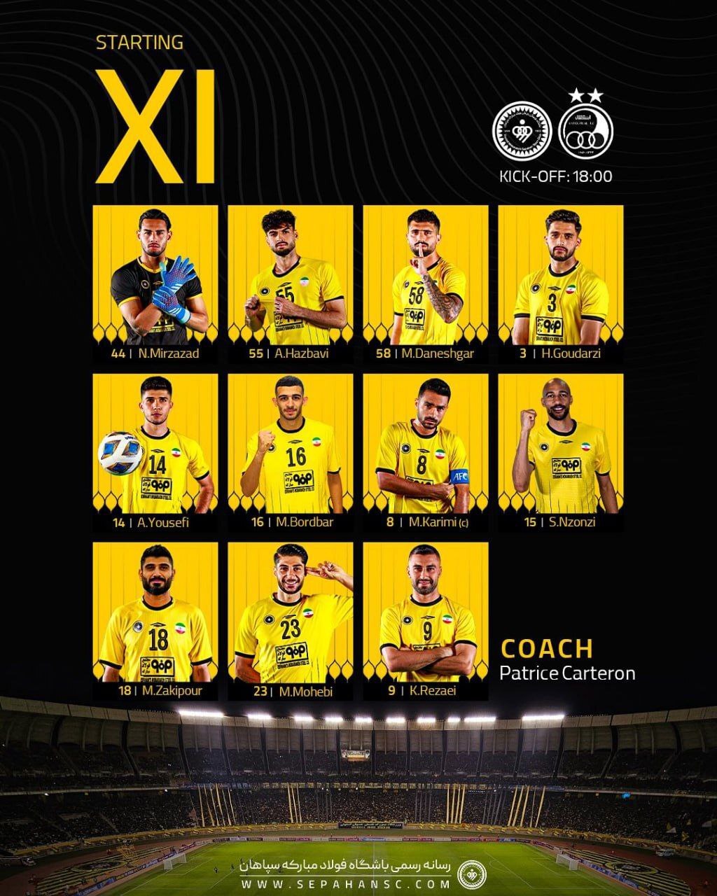 ترکیب استقلال و سپاهان برای هفته پایانی لیگ برتر با چند سوپرایز