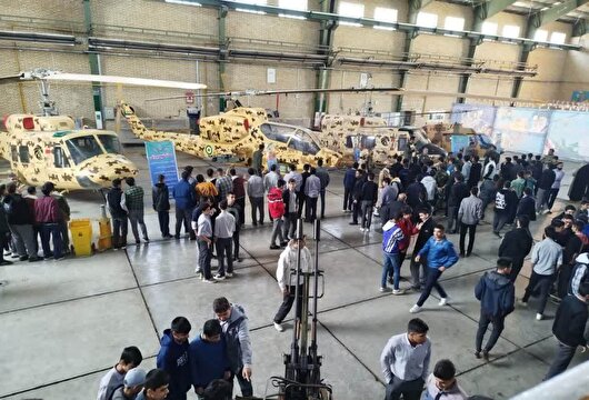 گشایش نمایشگاه دستاورد‌های پایگاه هوانیروز در مشهد