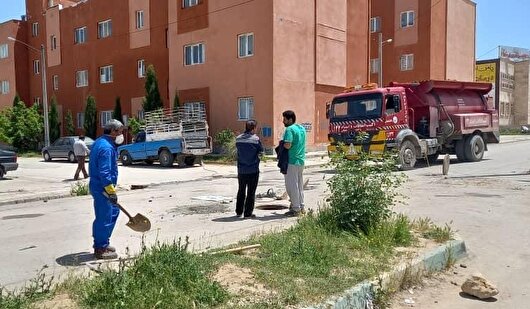 اتصال فاضلاب مسکن مهر سروک به شبکه شهری