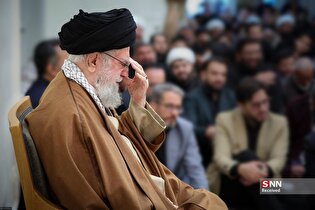 عزاداری سالروز شهادت امام جعفر صادق با حضور رهبر انقلاب اسلامی