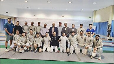 بازدید دبیرکل کمیته ملی المپیک از تمرینات تیم ملی شمشیربازی؛ علی‌نژاد: از هیچ کمکی دریغ نمی‌کنیم