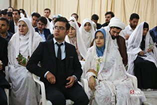 جشن ازدواج ۳۲۵ زوج جوان در حرم حضرت معصومه (س)