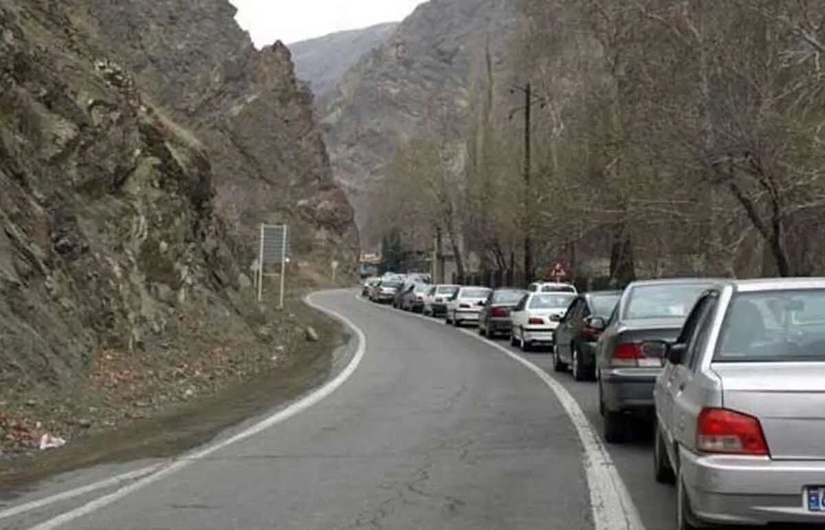 جاده چالوس یکطرفه شد