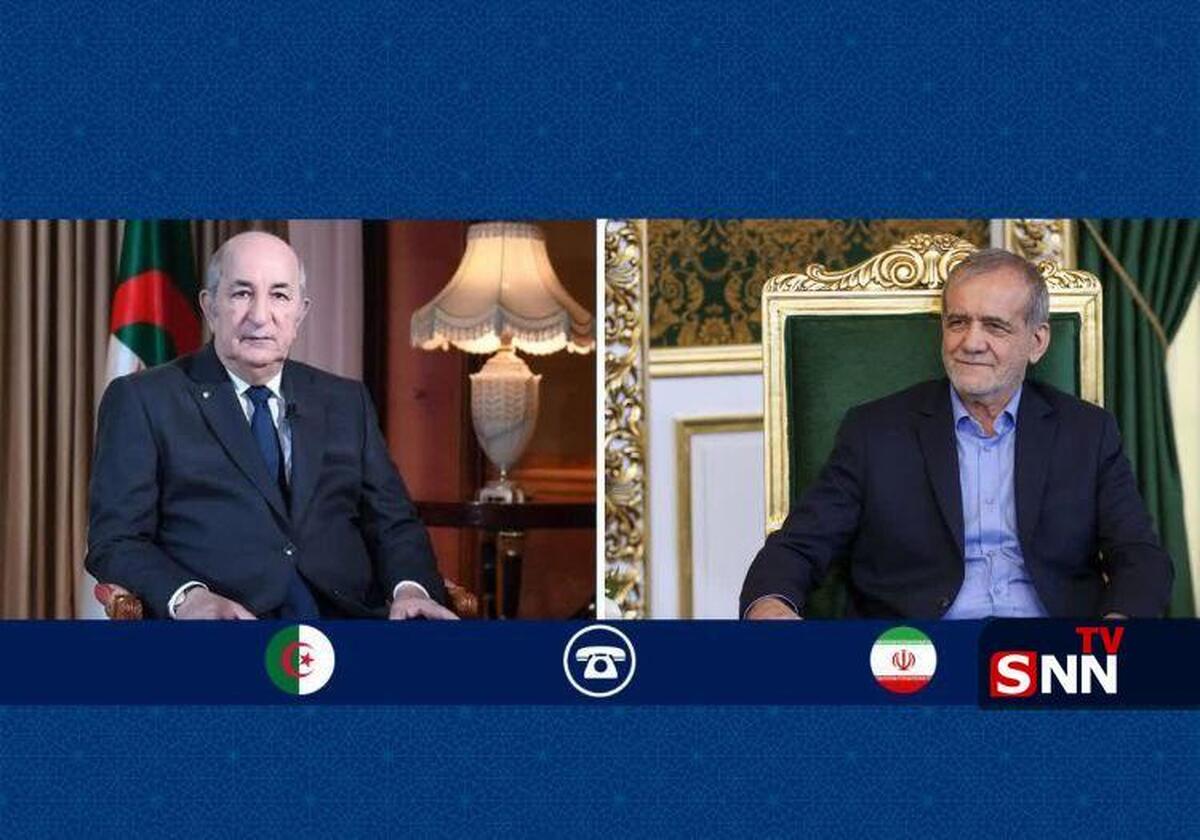 روسای جمهور ایران و الجزایر گفتگو کردند / تبون: الجزایر علاقمند به گسترش روابط با ایران است